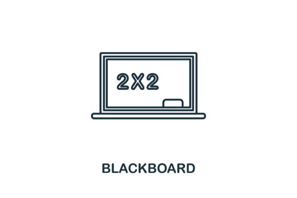 Blackboard Icon for Modern Branding