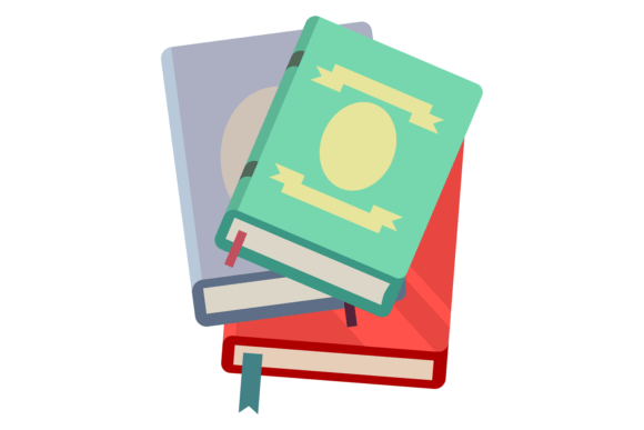 Book Pile Color Icon for Crafting