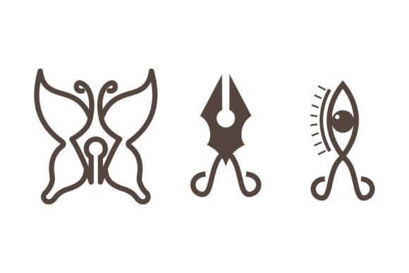 Collection Pen Brown Logo: A Modern Graphic Design Asset