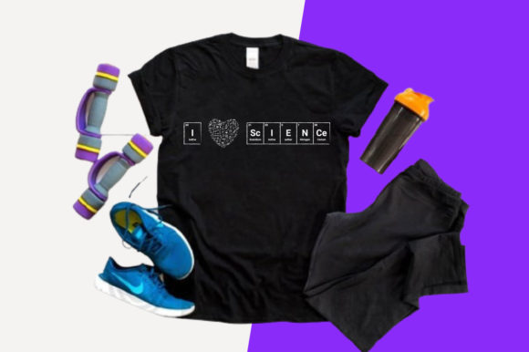 I Love Science T-shirt Graphics for Local Branding