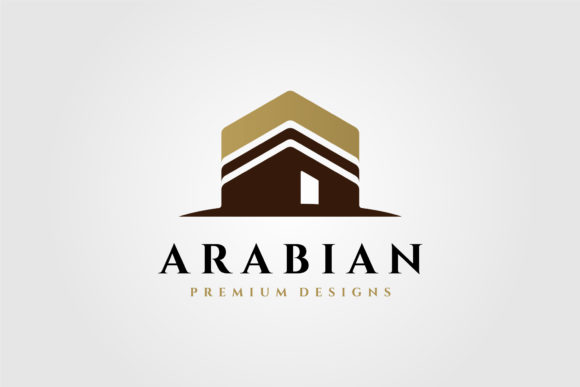 Kaaba Logo Vector Islamic Symbol Design Graphics
