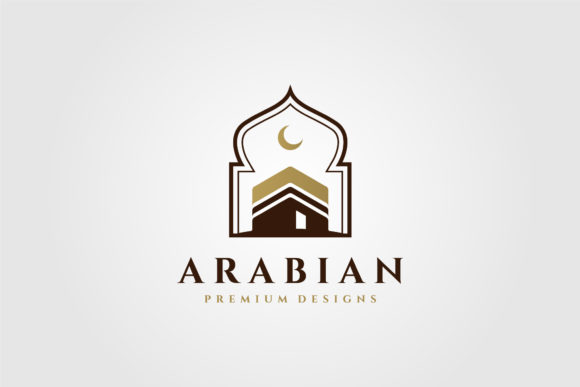 Kaaba Logo Vector Symbol Minimal Design