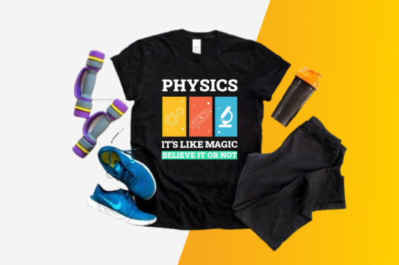 Kids Science Funny T-shirt Vector Graphics for Print Templates