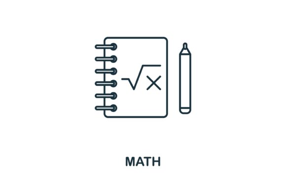 Math Icon Graphics for Digital Sellers