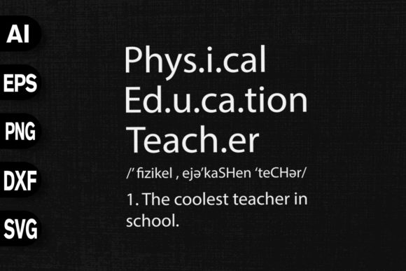 Physical Education Teacher Definition Graphics for Modern Web Design