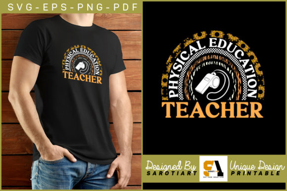 Physical Education Teacher Sublimation Graphics for Crafts