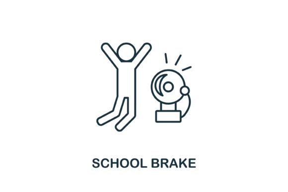 School Brake Icon Graphics