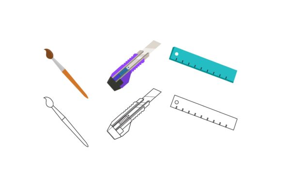 school education bundle: graphics for clean editorial design
