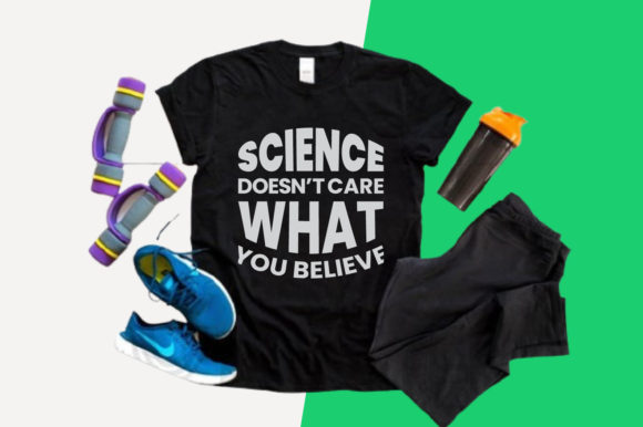 Science T-shirt Design Template SVG: Graphics for Print Templates
