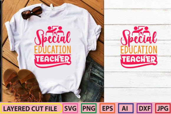 Special Education Teacher SVG Design for Blog Graphics
