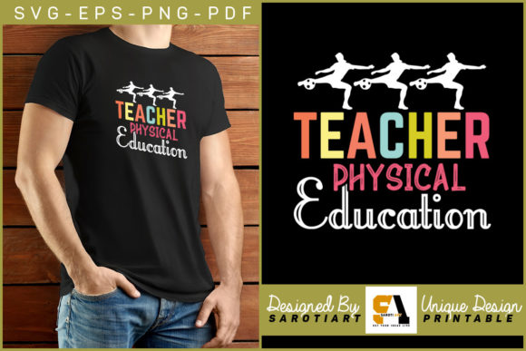 Teacher Physical Education SVG for Crafts and Graphics